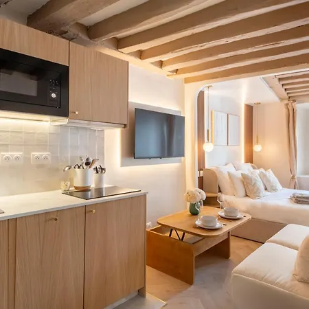 Louvre - Rivoli - Designer - Sleeps 3p شقة